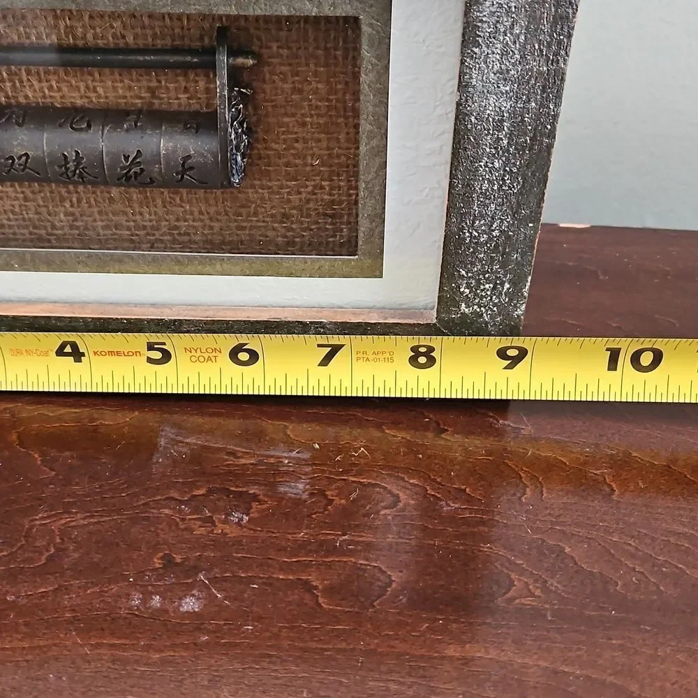 Vintage Pier1 Oriental Finger Trap/Lock In Shadow Box